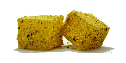 loukoumi bites with pistachio
